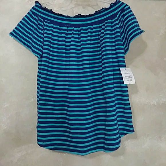 Liz Claiborne Tops - 🆕 NWT Liz Claiborne Off Shoulders Top Sz L